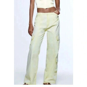 Zara Lime Green Cargo Pants